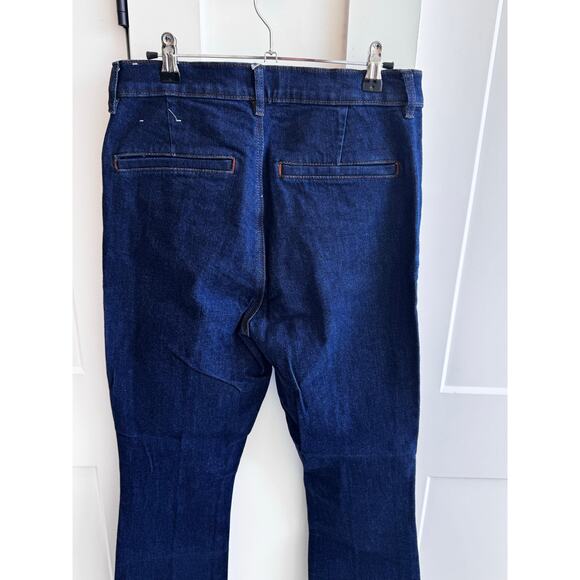 Ann Taylor Dark Denim Tailored Fit Ankle Jeans Size 8 - Picture 5 of 7